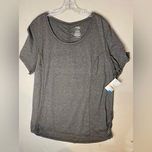 Danskin Women's Heather Gray Short Sleeve Tee